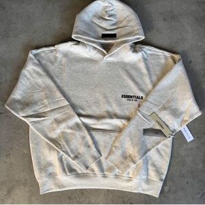 Essentials light oat  Hoodie size x large